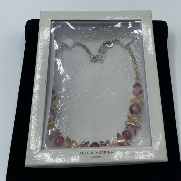 ANTICA Murrina Venezia Murano Italian Glass Necklace - Picture 8 of 10